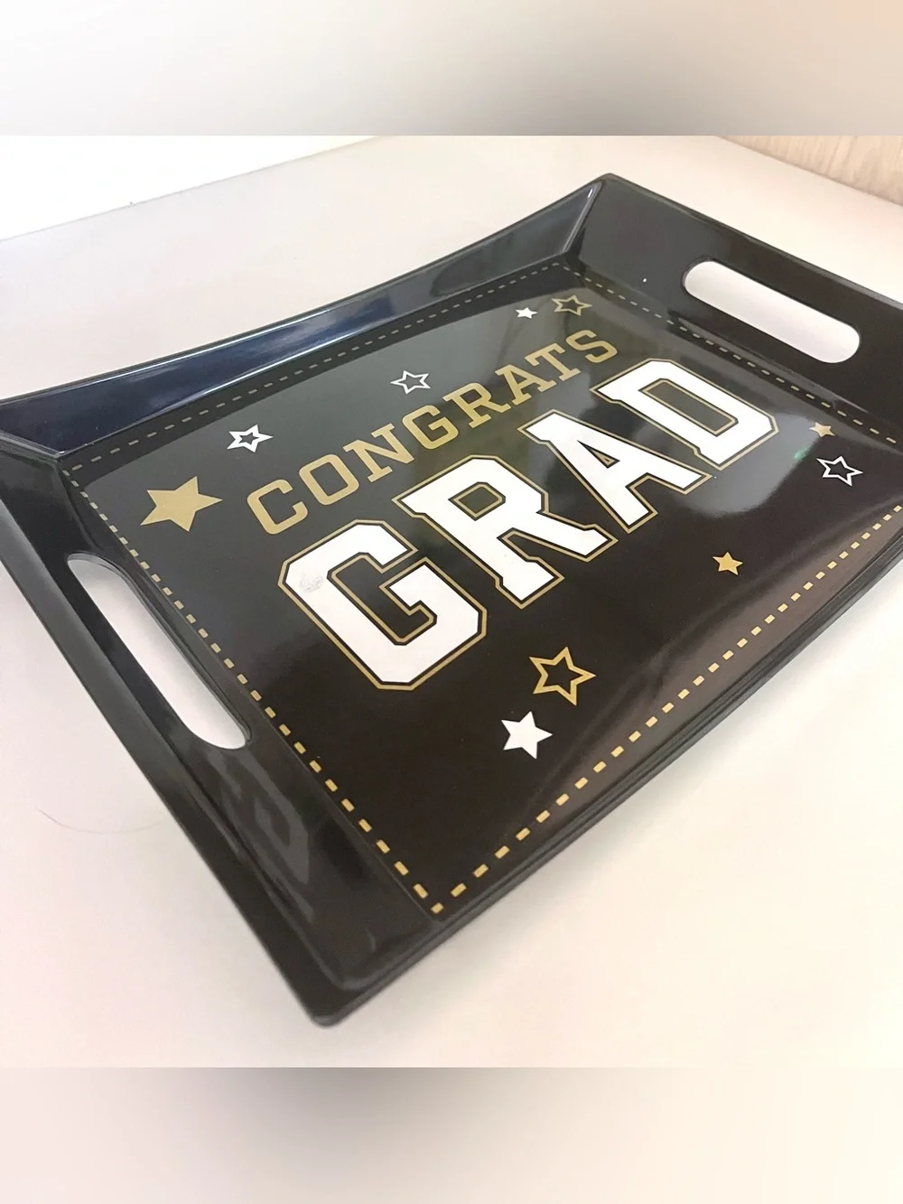 Celebrate It Black and Gold ‘Congrats Grad’ Party Tray